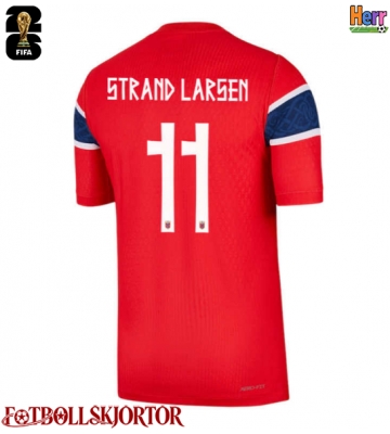 Norge Jorgen Strand Larsen #11 Hemmatröja VM 2026 Kortärmad
